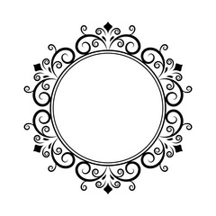 
Embroidered monogram line icon design  
