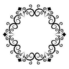 
Embroidered monogram line icon design  
