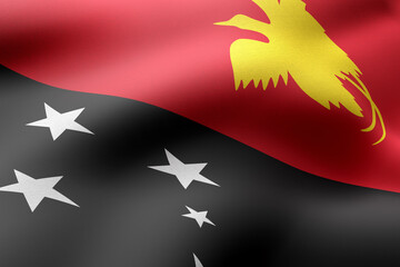 Papua New Guinea 3d flag
