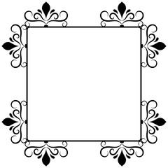 
Line icon design of square frame 
