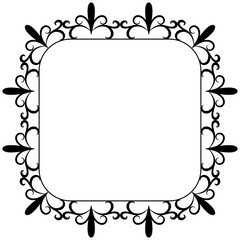 
Line icon design of square frame 
