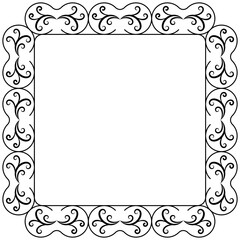 
Line icon design of square frame 
