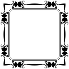 
Line icon design of square frame 
