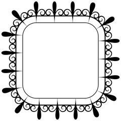 
Line icon design of square frame 
