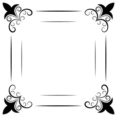 
Line icon design of square frame 

