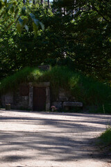 children's playground the village of Grobits in Galicia