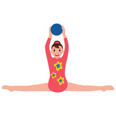 
Forward bend pose flat icon design, yoga pose 
