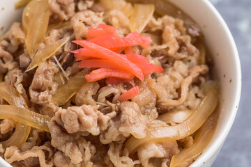 定番料理　牛丼