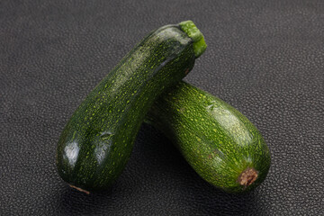 Raw ripe zucchini