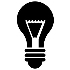 
An icon of bulb, innovative idea concept
