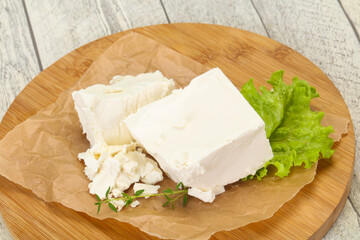 Greek traditional Feta soft cheese