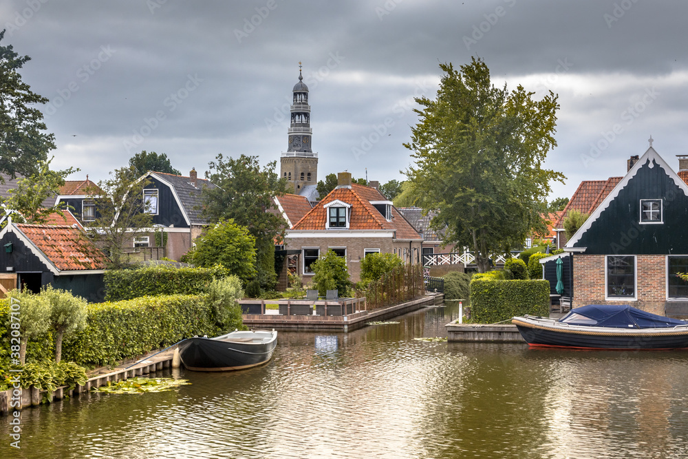 Poster Hindeloopen village scene