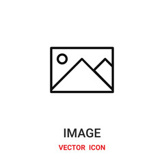 Image vector icon. Modern, simple flat vector illustration for website or mobile app.Picture symbol, logo illustration. Pixel perfect vector graphics