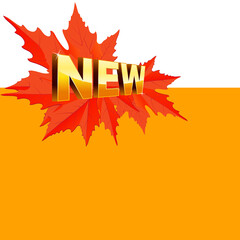 Banner for autumn new collection