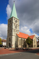Obraz premium Evangelische Pauluskirche, Hamm, Westfalen, Nordrhein-Westfalen, Deutschland, Europa