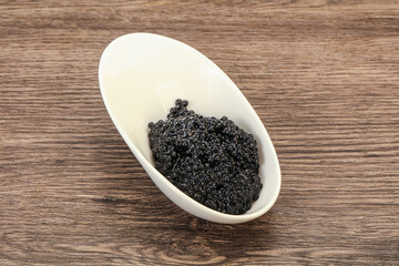 Luxury strugeon fish black caviar