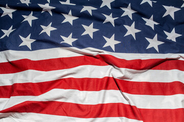 Background waving American flag. Background for patriotic national design