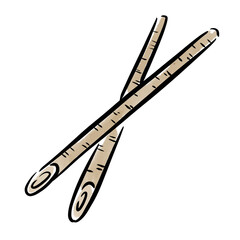 ごぼう　牛蒡　イラスト　水彩　手描き　素材
