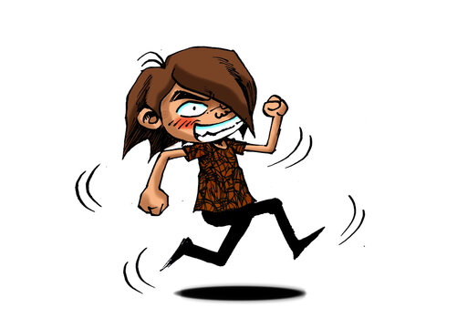 
Run away  Run and play Jogging catoon run