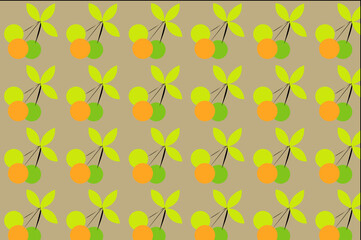 simple fruit pattern design, this design is perfect for decorating walls, backgrounds, wallpapers etc.