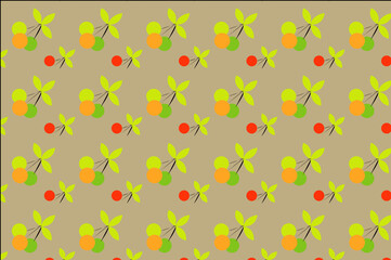 simple fruit pattern design, this design is perfect for decorating walls, backgrounds, wallpapers etc.