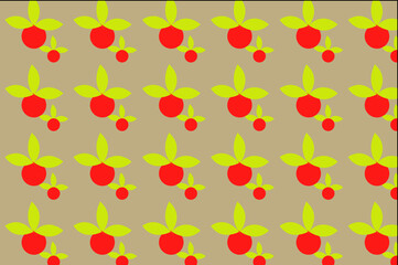 simple fruit pattern design, this design is perfect for decorating walls, backgrounds, wallpapers etc.