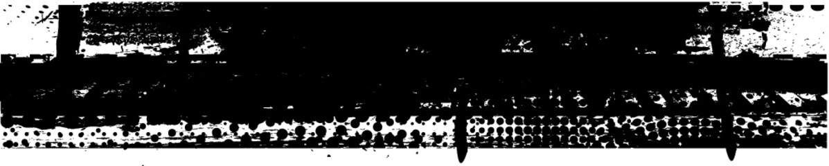 Grunge Paint Roller . Vector brush Stroke . Distressed banner . Black stripes isolated. paintbrush collection . Modern Textured shape . Dry border in Black . Bulge lines