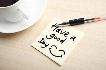 Have a good Day Concept On Sticky Note