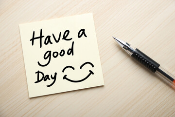 Have a good Day Concept On Sticky Note