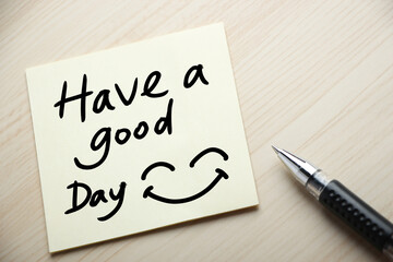 Have a good Day Concept On Sticky Note