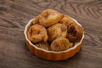 Dry sweet fig fruit heap