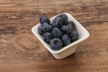 Ripe sweet tasty blueberries heap