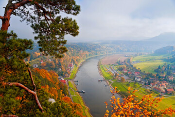 Herbst in der Sächsischen Schweiz, Deutschland