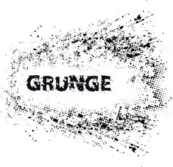 Obraz premium Circle Brush Stroke Border Frame . Grunge Element for your Design .