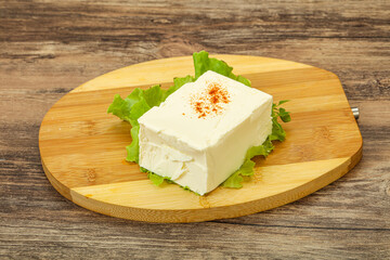 Greek traditional soft feta cheese