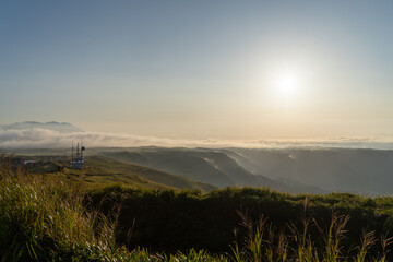 雲海　朝日