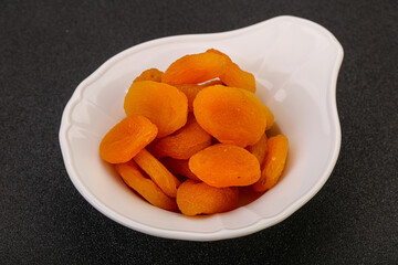 Sweet tasty dried apricot heap