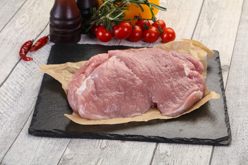 Raw pork meat