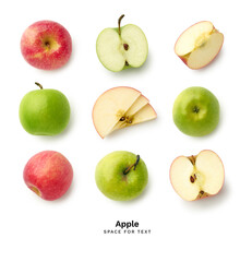 Fresh apples isolated