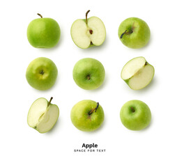 Fresh apples isolated