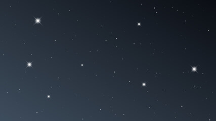 Night sky with many stars