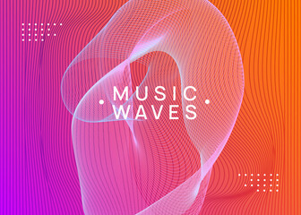 Night music flyer. Electro dance dj. Electronic sound fest. Techno trance party. Club event poster. 