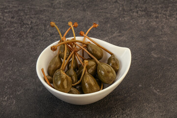 Caper berries in the bowl
