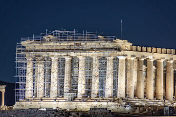 Acropolis new lighting 30 September parthenon .