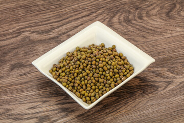 Vegetarian cuisine - dry green lentil