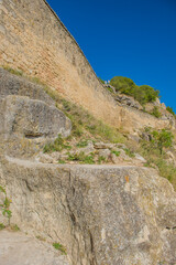 the remains of a medieval fortress city (according to other sources - a monastery) Tepe-Kermen,...