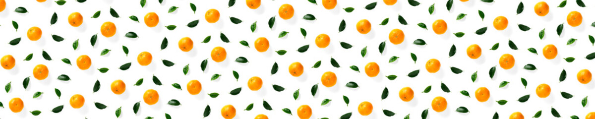 Isolated tangerine citrus collection background with leaves. Tangerines or mandarin orange fruits on white background. mandarine orange background.
