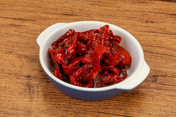 Dried tomato with olive oil