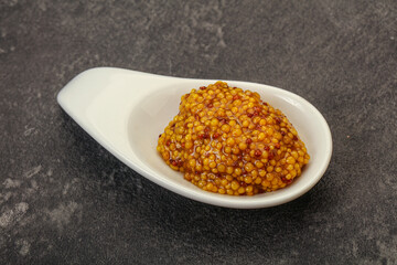 Dijon mustard sauce with seeds