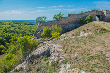 the remains of a medieval fortress city (according to other sources - a monastery) Tepe-Kermen,...